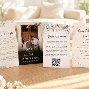 Matching Printed Wedding Invitations
